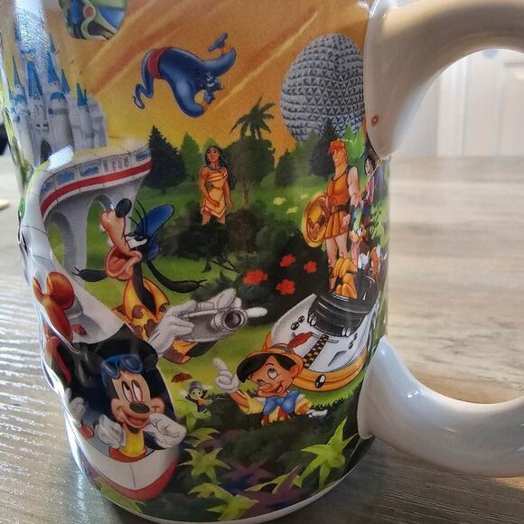 Walt Disney World Grandma Coffee Mug Purple Ceramic Mickey Minnie Monorail Retro - Picture 3 of 10
